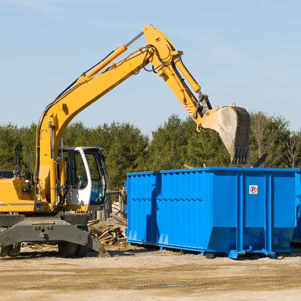 how does a residential dumpster rental service work in Bellmont